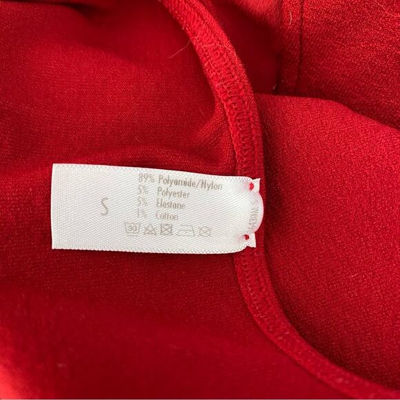 Wolford Deep Red Stretchy Bodysuit size small - Picture 6 of 7